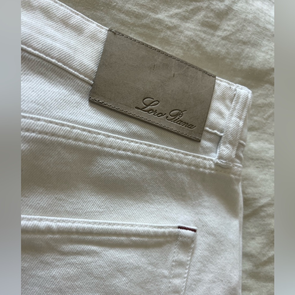 Lori Piana White Cotton Pant - Picture 2 of 4